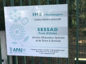 Le bureau en visite à l’IME l’Hardangère et au SESSAD TU à Allonnes